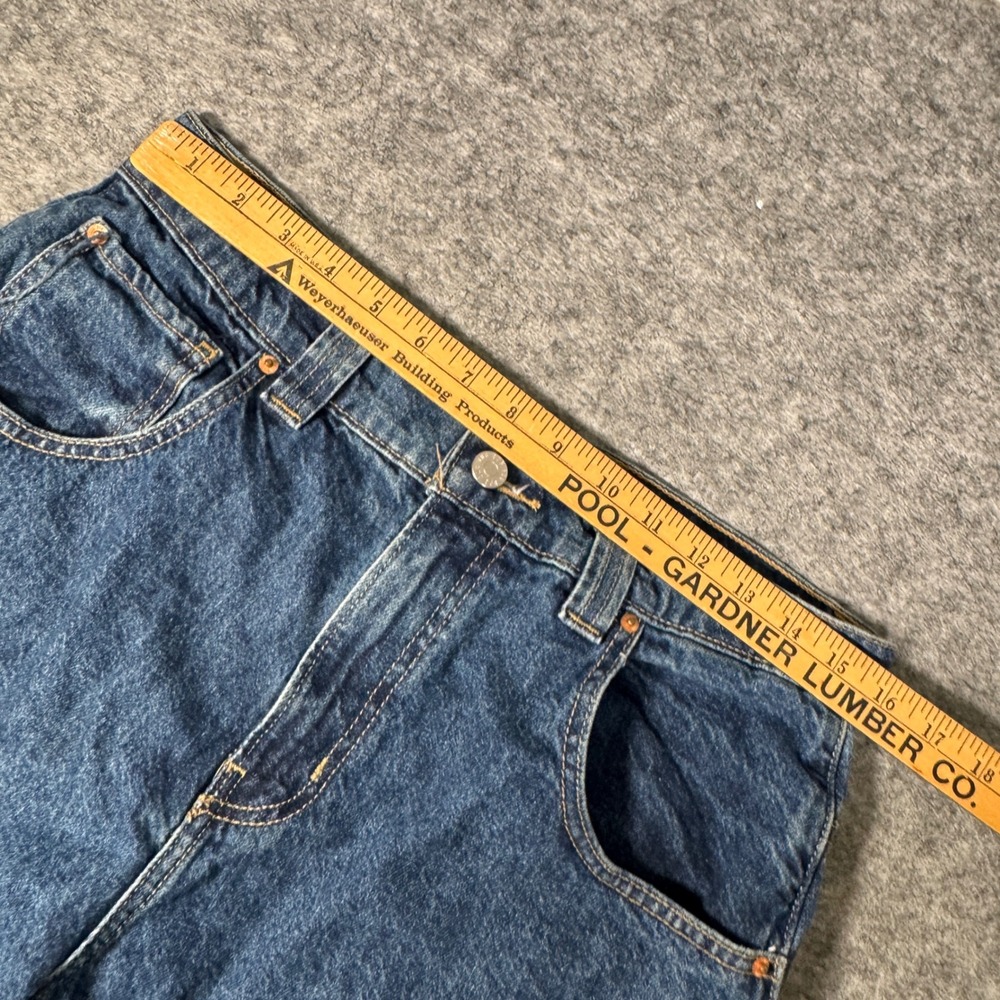 BDG Urban Outfitters RIH Mid-Rise Baggy Wide Leg‎ Jeans Blue Denim 28 Distressed - Picture 7 of 13